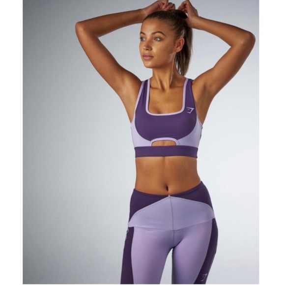 Gymshark Prism Color Block Sports Bra Teal Blue Green Medium M - Picture 6 of 6